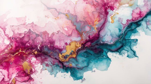 abstract fluid art painting