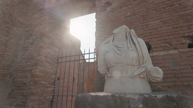 Headless Statue of a Vestal Virgin in the House of the Vestals at