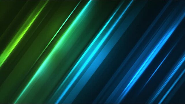 Abstract Diagonal Lines: A dynamic abstract composition featuring bold diagonal lines in vibrant shades of green and blue, creating a sense of movement and energy.