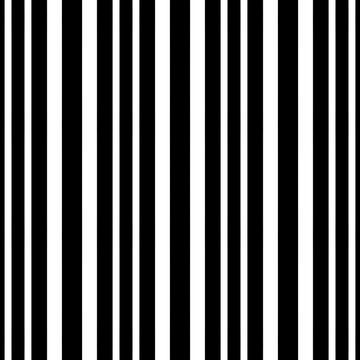 Minimalist black and white vertical lines background, barcode pattern for fashion and web design