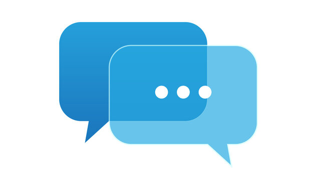 Transparent overlapping blue speech bubble icons with ellipsis speech bubbles chat icons dialogue box transparent design ellipsis icon messaging app social media conversation sign