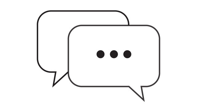 Minimalist black and white speech bubble icons with dots speech bubbles chat icons dialogue box minimalist design ellipsis icon messaging app social media conversation sign chat interface