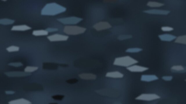 Digital abstract geometric shapes on dark background. 2d animation