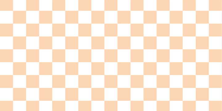 Apricot and white 8x8 checkerboard pattern with a clean geometric look, perfect for seamless backgrounds, wallpaper, textiles, wrapping paper, and surface design.