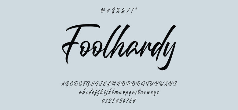 Hand drawn vector alphabet. Modern monoline signature script font. Elegant Signature Font. Best Alphabet Beautiful Calligraphy Signature Font