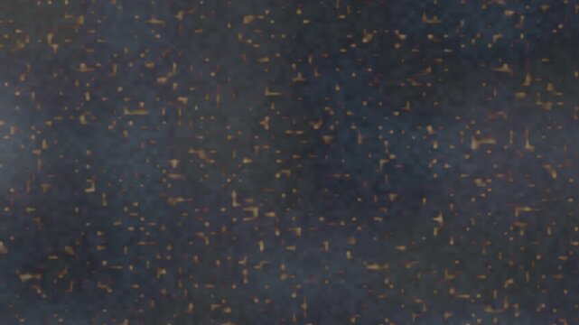 Dark abstract digital background with scattered particles. 2d animation