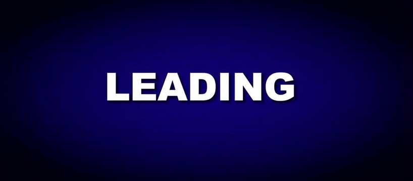 Leading Through Strategy and Team Direction Concept Animated Typography Loop