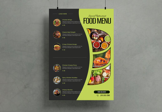 Food Menu Flyer Template
