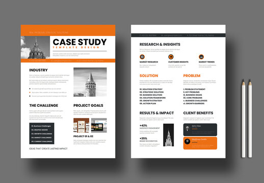 Professional Business Case Study Report Design Template