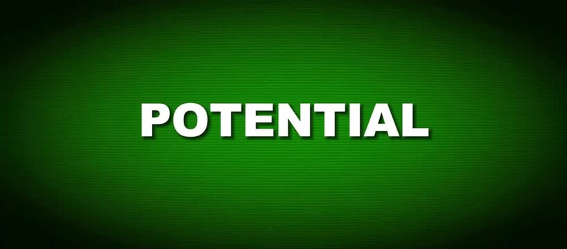 Potential and Future Growth Opportunities Concept Animated Text Loop