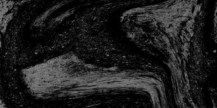 Abstract black and grey marble texture, dark liquid acrylic swirl grunge background