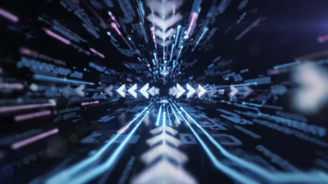 Futuristic abstract motion design featuring technology with b VSRExport