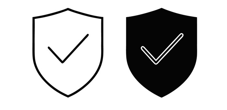 Insured icon vector symbol collection on white background