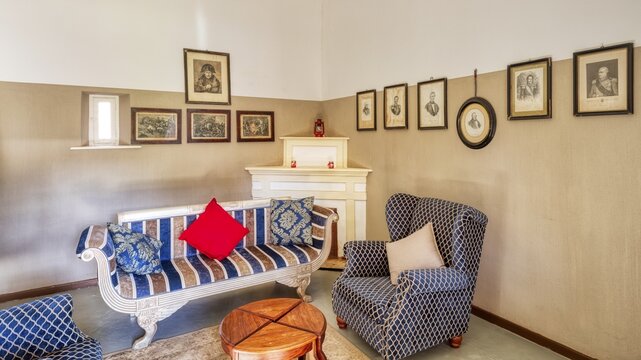 NCastle Duwisib, interior, furnishings, colonial building, Namibia