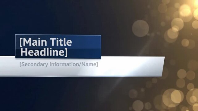 Simple lower third design element animated in VSRExport for clear presentation