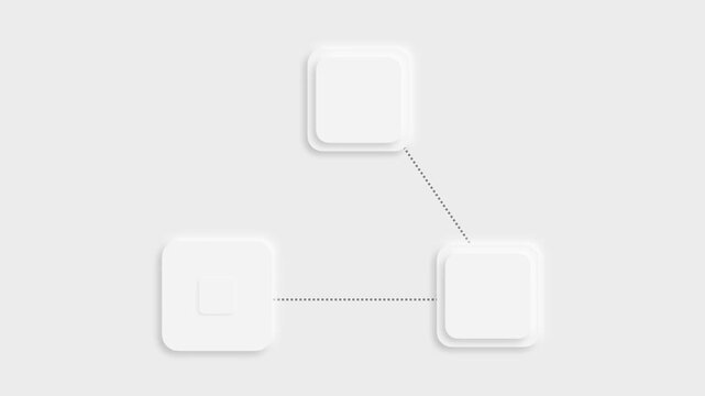 animated video of business plan infographic 3, 4 and 5 steps template, minimal rectangle shape for strategic planning, business presentations and reports