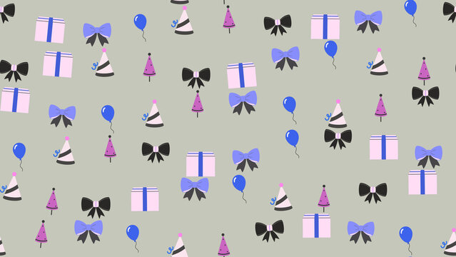 Birthday Party Elements Pattern