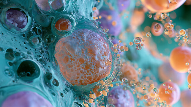 Gaucher Disease Enzyme Replacement Therapy and Recombinant Glucocerebrosidase Medical Illustration