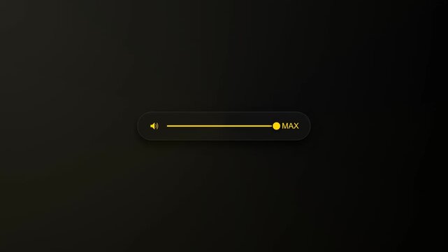 Audio Volume Bar Adjustment Animation