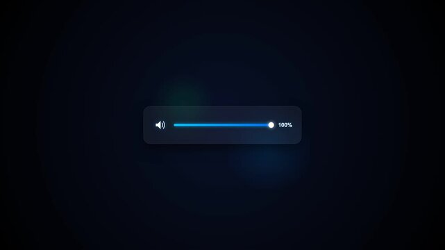 Sound Control Icon Loop Background