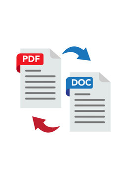 how to convert pdf file to doc file and doc file to pdf file easily
