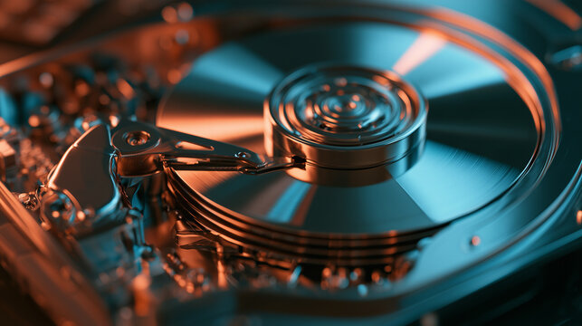 Modern Hard Disk Drive 3.5 Inch Enterprise Technology Precision Component