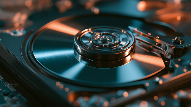 Modern Hard Disk Drive 3.5 Inch Enterprise Storage Technology Precision Component