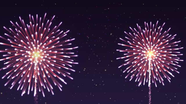 Stunning fireworks display illuminates the night sky with vibrant explosions and sparkling effects a dynamic celebration.