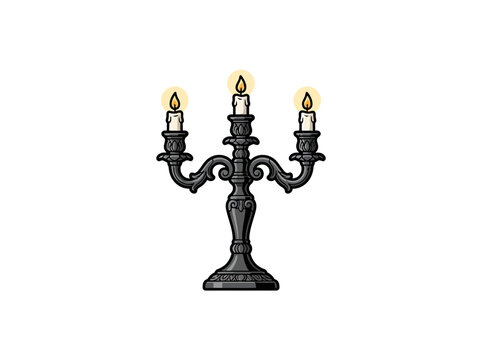 candlestick with candles