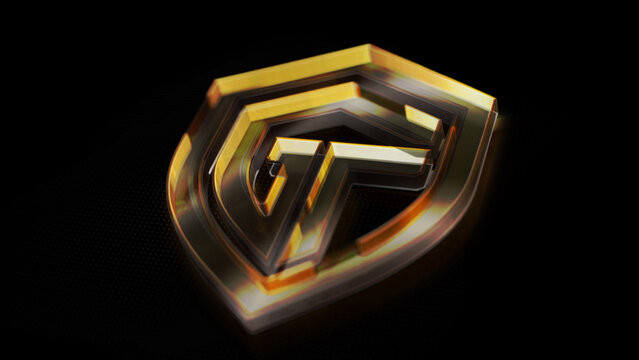 Premium Metallic Shield Logo Reveal