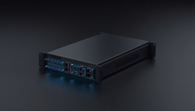 3d, industrial, technology, automation, hardware, smart factory, industry 4.0, module, component, equipment, unbranded, b2b, high contrast, copy space, concept, future, enterprise, engineering, dark b