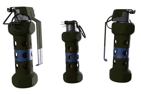 Stun Grenade isolated on white