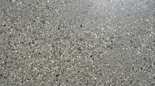 Gray granite speckled concrete surface with fine textured details gray background stone texture exposed aggregate concrete speckled background material