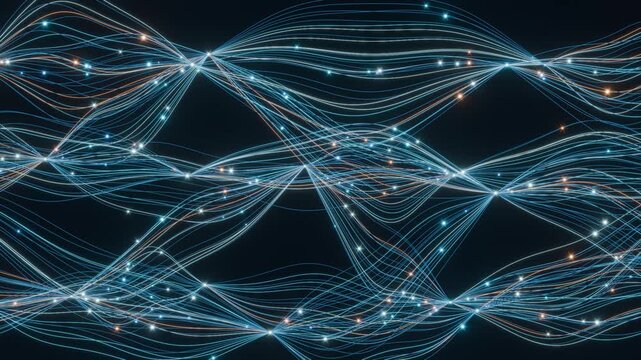 AI LLM connections education machine learning bg able to loop endless 4k