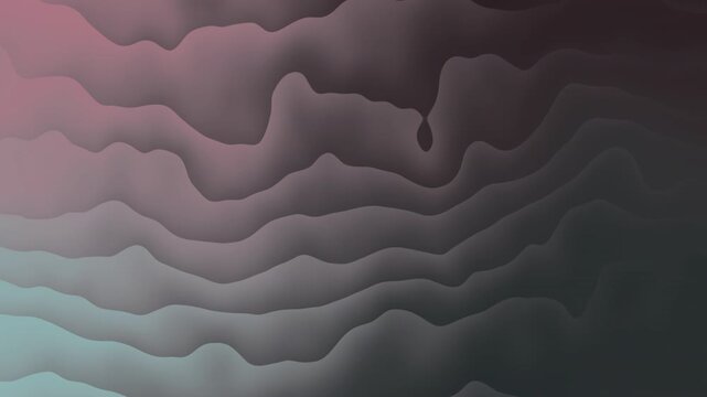 Abstract wavy topographic lines in muted pink and grey tones creating a layered paper cut effect for modern digital background and website design