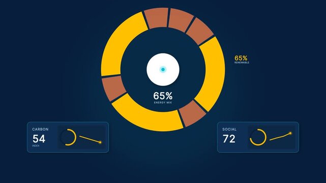Renewable Energy Transition Radial Visualization Dashboard   