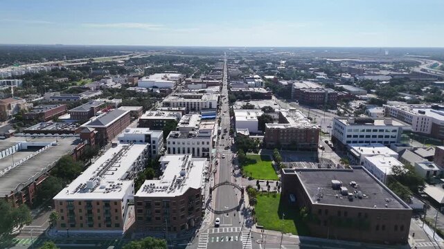 Drone Footage of Ybor City and 7th Ave in Tampa, Florida