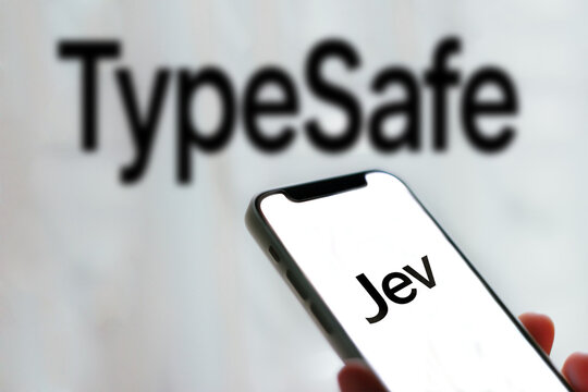 Jev Artificial Intelligence Model by TypeSafe Displayed on a Smartphone

