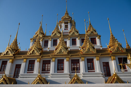Loha Prasat temple in Bangkok, Thailand