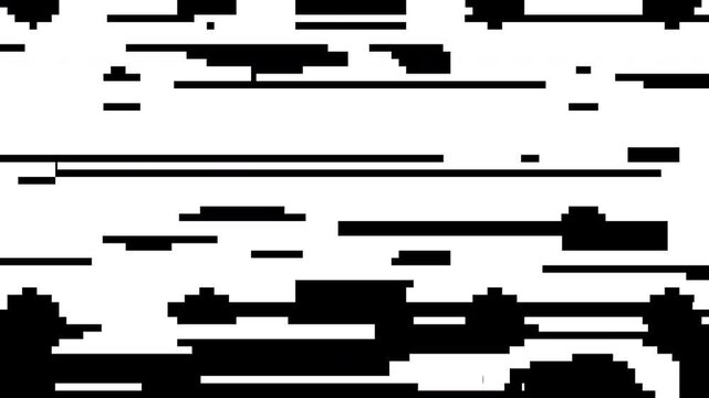 Abstract Black and White Pixelated Fluid Glitch Luma Matte for Video Transitions , Perfect overlay for video editors to use as a luma matte, track matte, or creative mask.