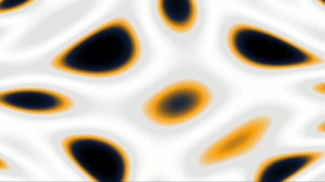 Abstract amber and black liquid morphing in organic patterns