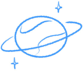 Saturn Planet PNG, Space Galaxy and Ringed Planet Cosmic Decoration © vanillabluecloud