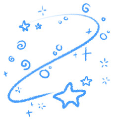 Cute Star and Galaxy PNG, Cosmic Universe and Saturn Space Decoration © vanillabluecloud