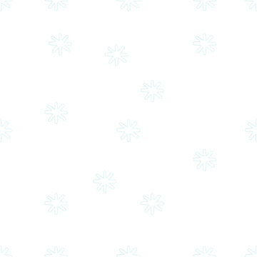 simple hand drawn white snowflake asterisk seamless pattern