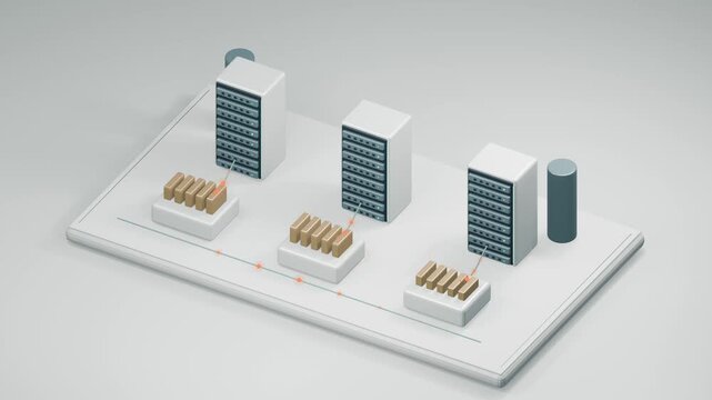Energy pulses distribute power across data center server racks