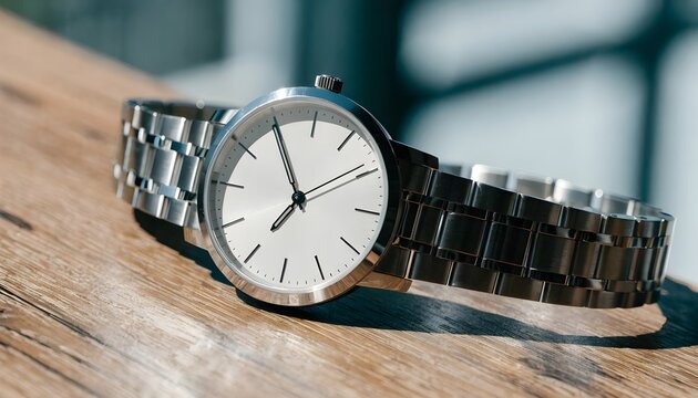 watch on a black background