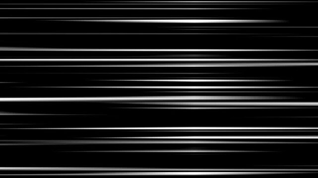 Speed line background animation in comic speed lines background texture pattern effect in cartoon concept black.
Right to Left speed lines moving with alpha channel. black anime background, 