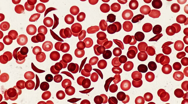 Red haemophilia awareness ribbon symbol on white background