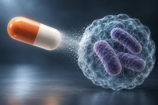 Antibiotic Capsule Fails Against Resistant Bacteria Barrier