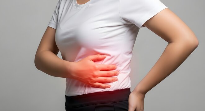 Rib and Chest Pain with Localized Torso Discomfort Medical Concept